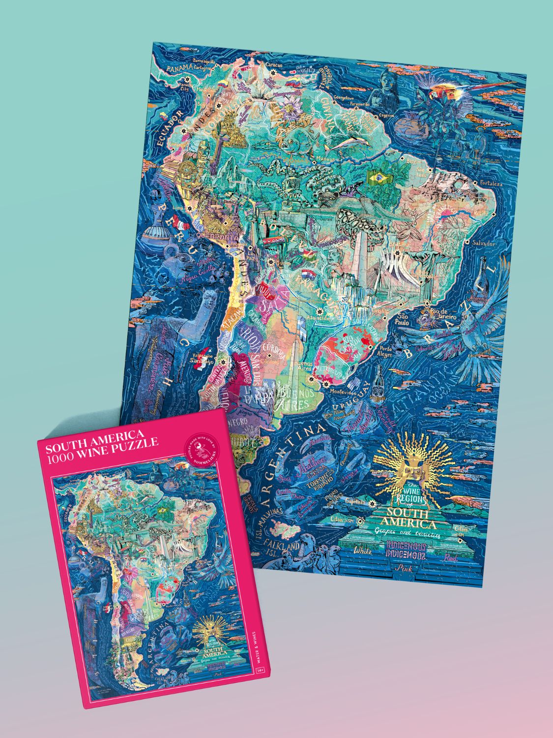 South America Wine Puzzle - Whisky Grail
