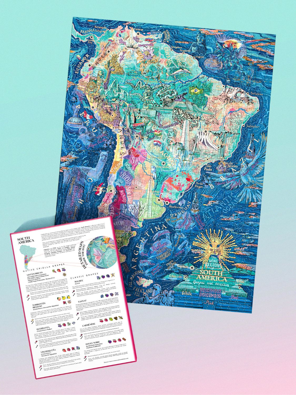 South America Wine Puzzle - Whisky Grail