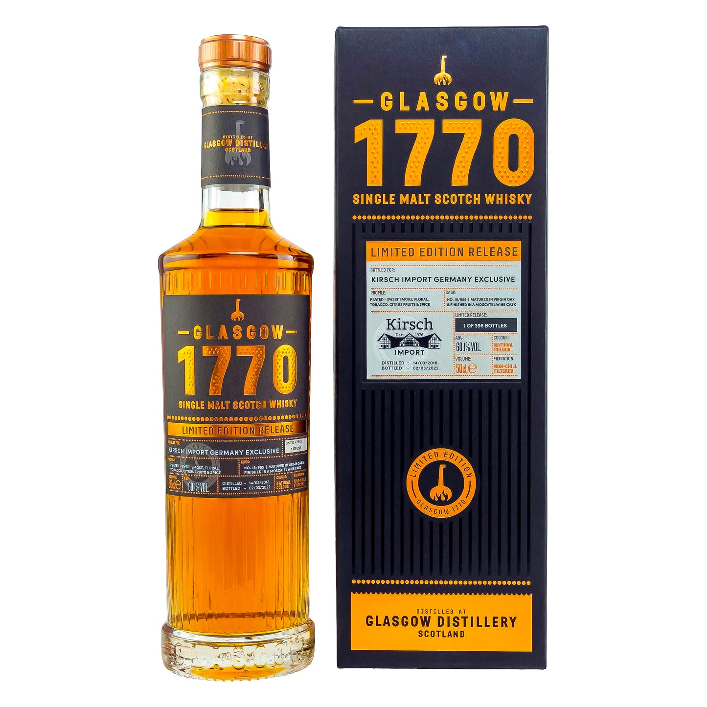 Glasgow 1770 Whisky Moscatel Cask Finish - Whisky Grail