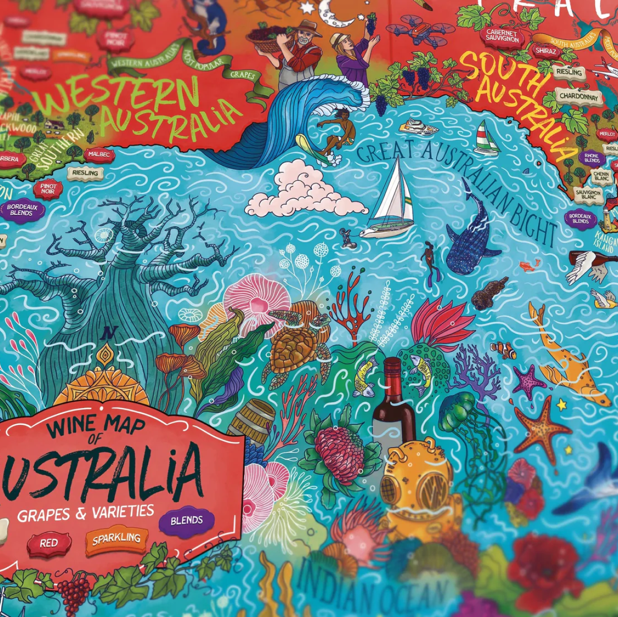 Australia Wine Puzzle - Whisky Grail