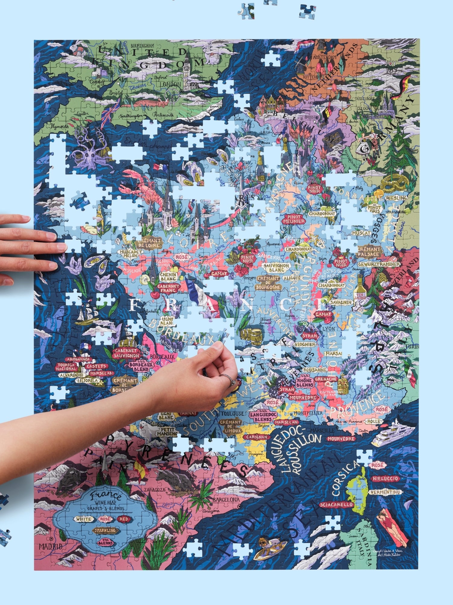 France Wine Puzzle - Whisky Grail