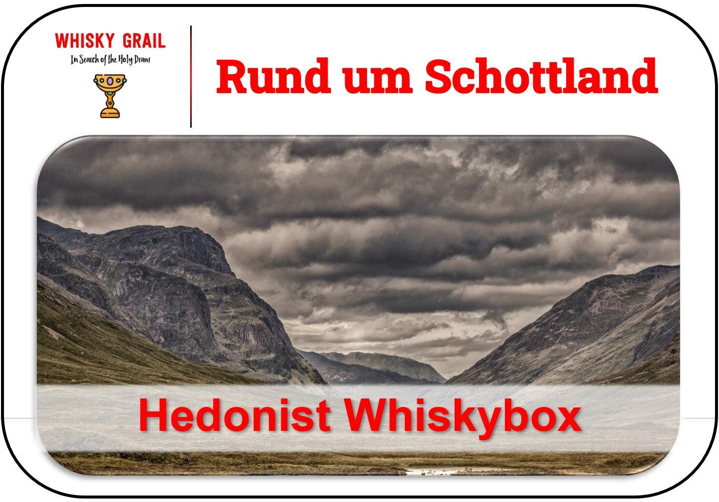 Rund um Schottland - Hedonist Whiskybox - Whisky Grail
