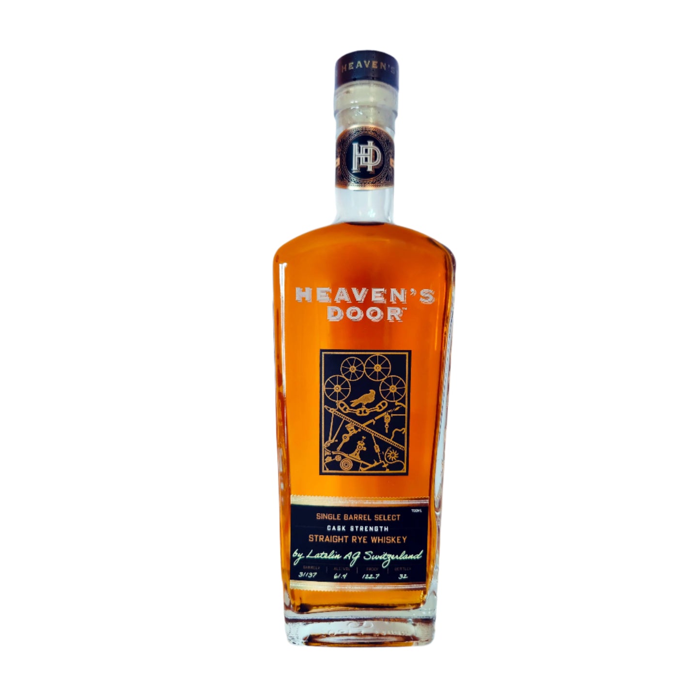 Heaven's Door Straight Rye Cask Strength Whiskey - Whisky Grail