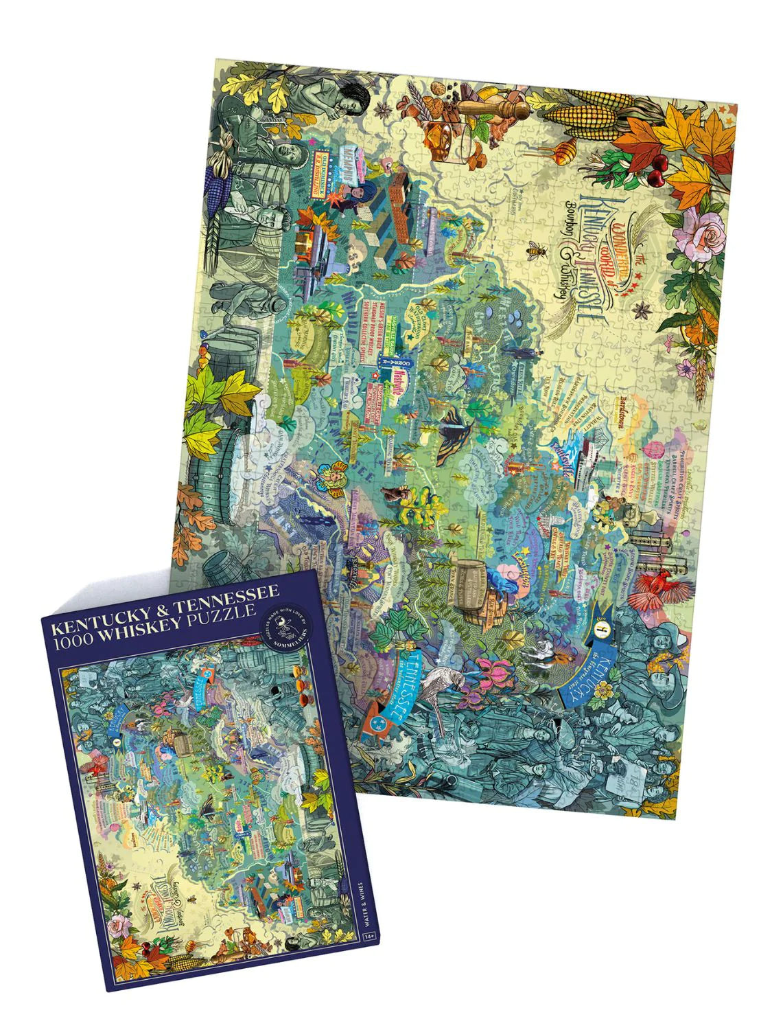 Whiskey Puzzle | Kentucky und Tennessee - Whisky Grail