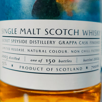 Secret Speyside 20 Years 2003/2024 Grappa Cask Finish Scyfion - Whisky Grail