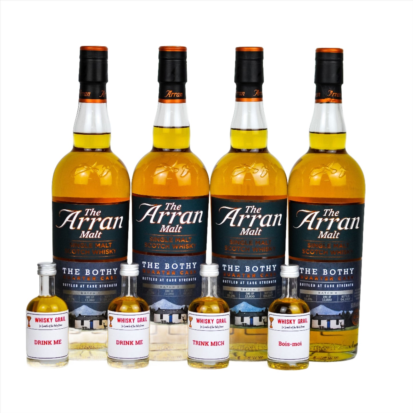 Arran The Bothy Quarter Cask Whisky Set (Batch 1-4) - Whisky Grail