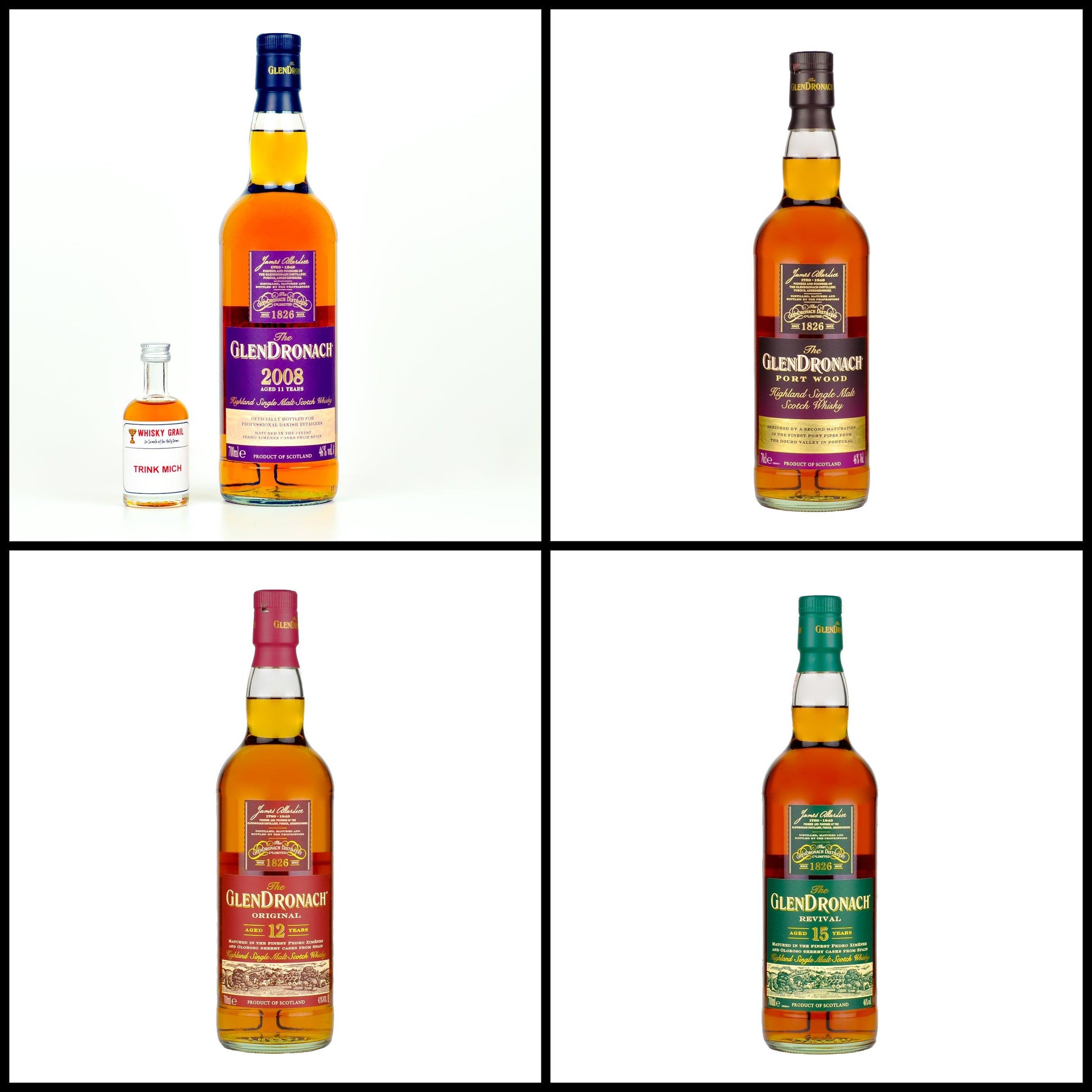 Glendronach Whisky Tasting Set - Whisky Grail