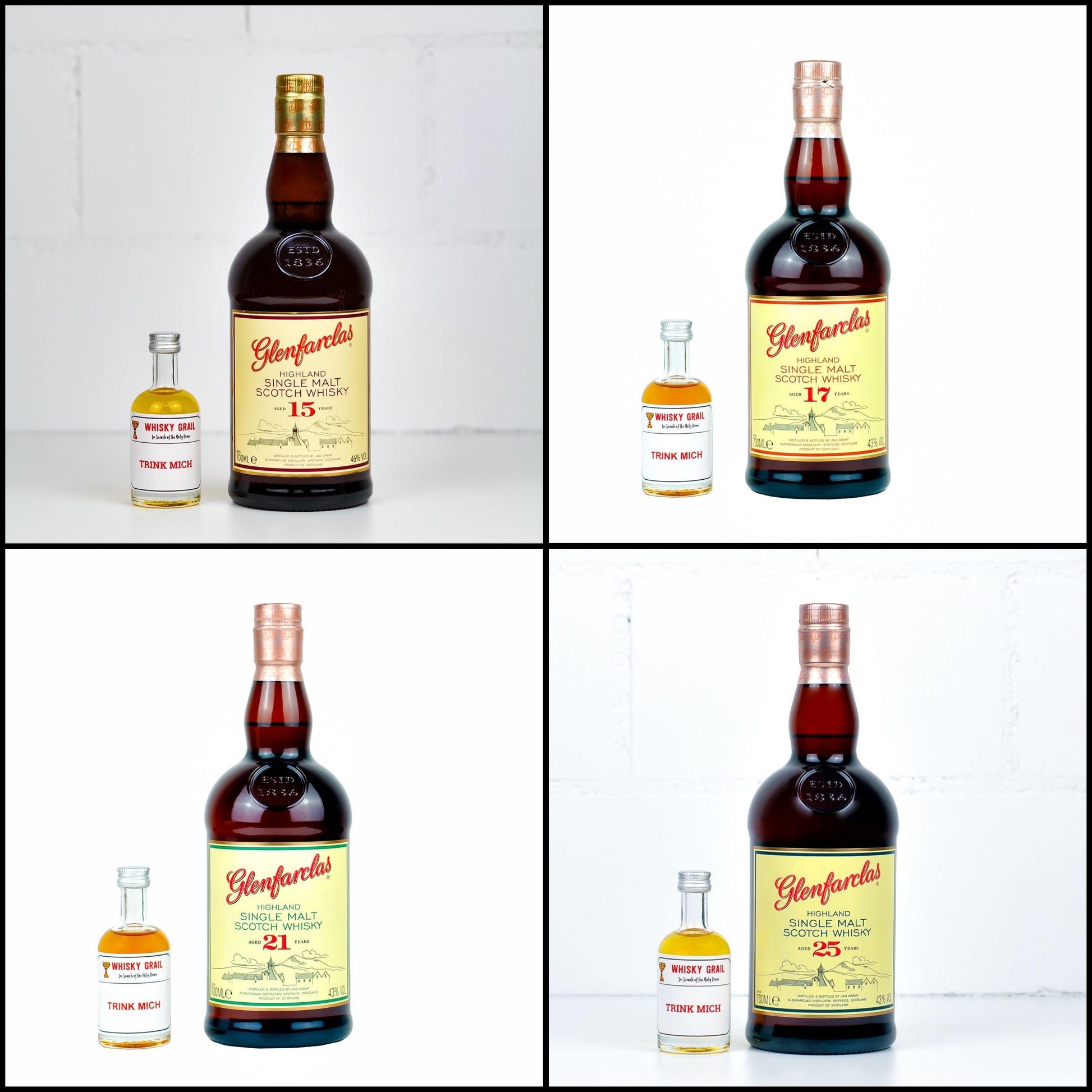 Glenfarclas Vertical Whisky Tasting Set - Whisky Grail