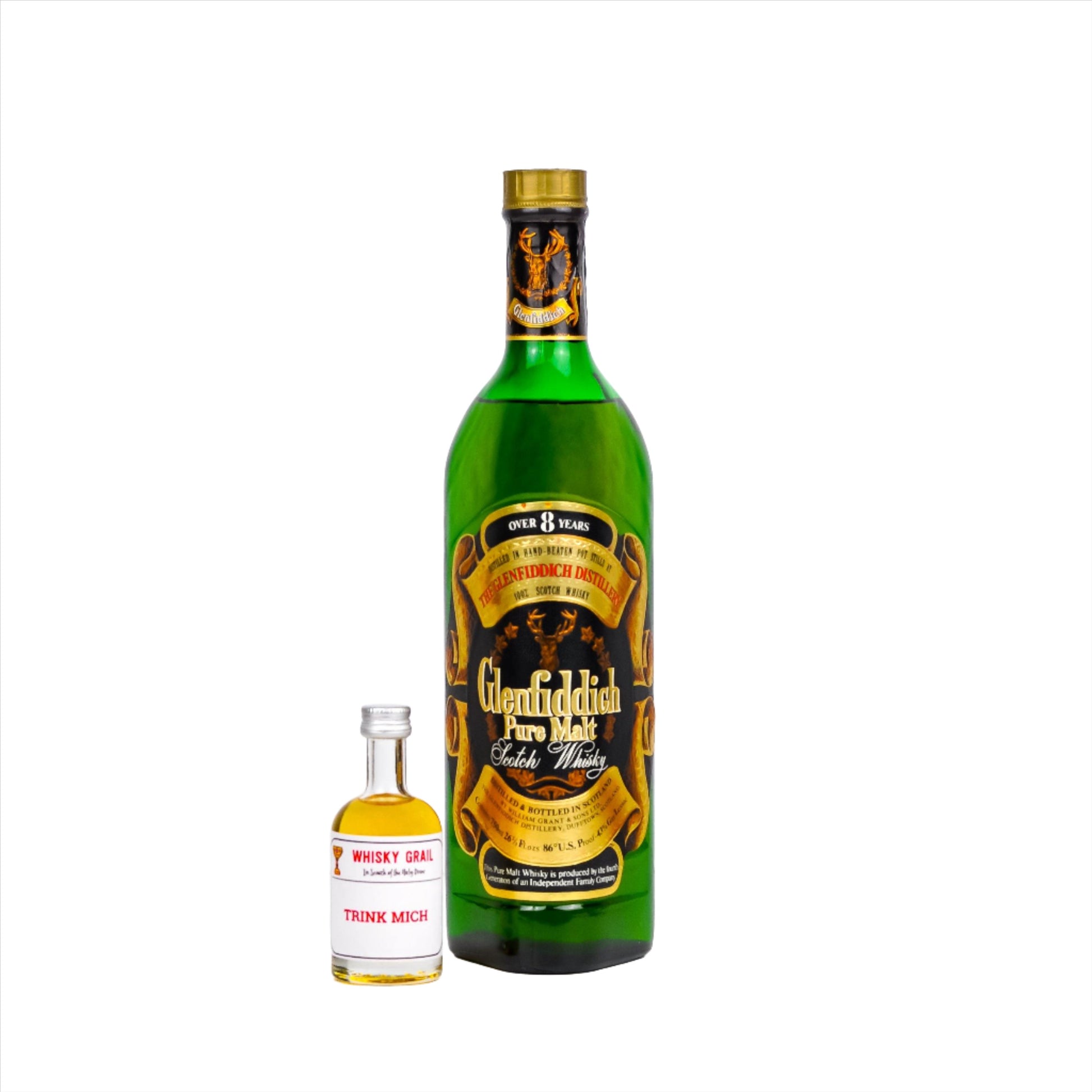 Glenfiddich Pure Malt Over 8 Years 90s - Whisky Grail
