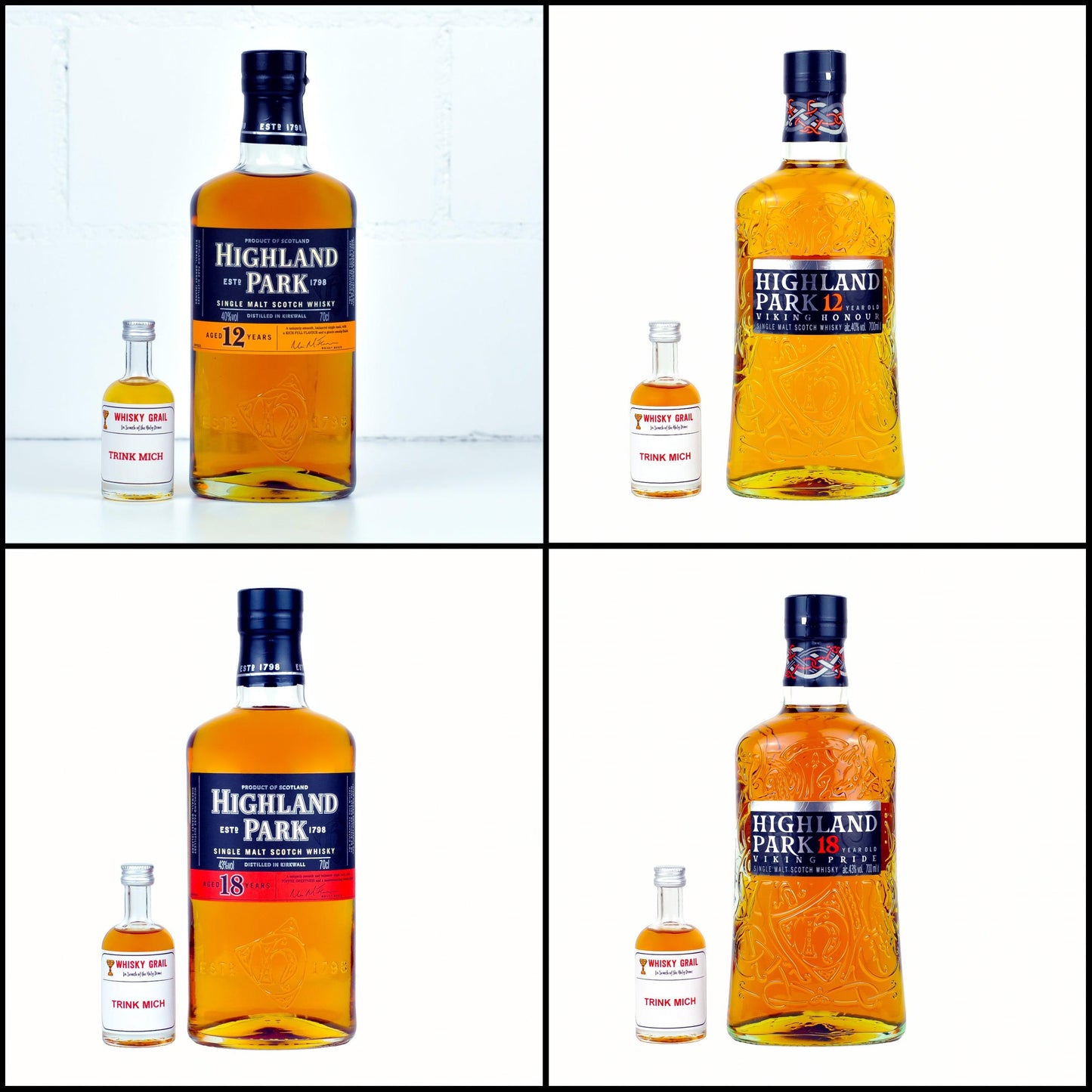 Highland Park Alt vs. Neu 12 und 18 Jahre Whisky Set - Whisky Grail