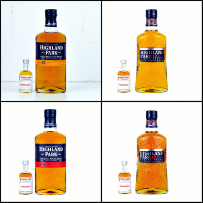 Highland Park Alt vs. Neu 12 und 18 Jahre Whisky Set - Whisky Grail
