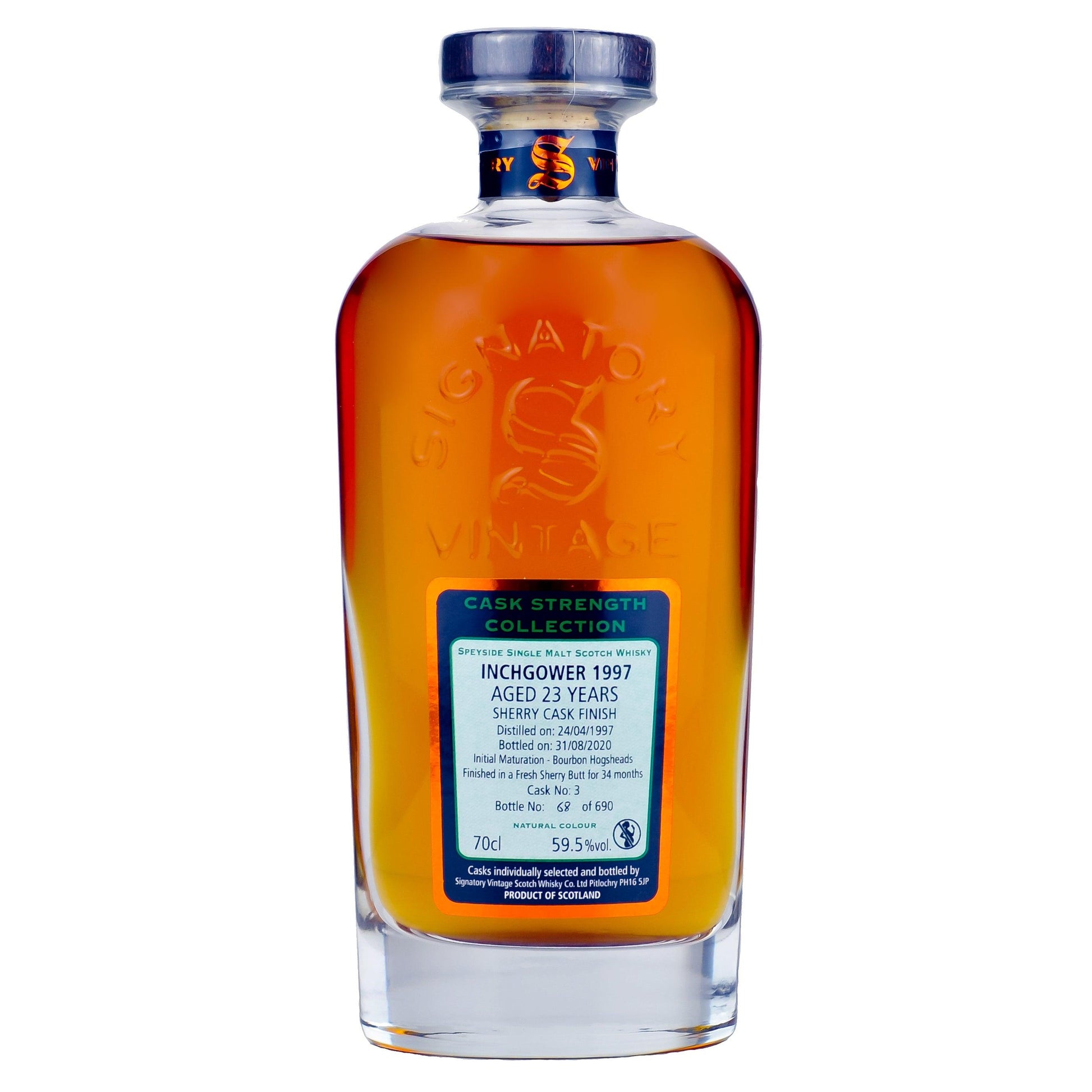 Inchgower 23 Years Old Signatory CS 1997/2020 - Whisky Grail